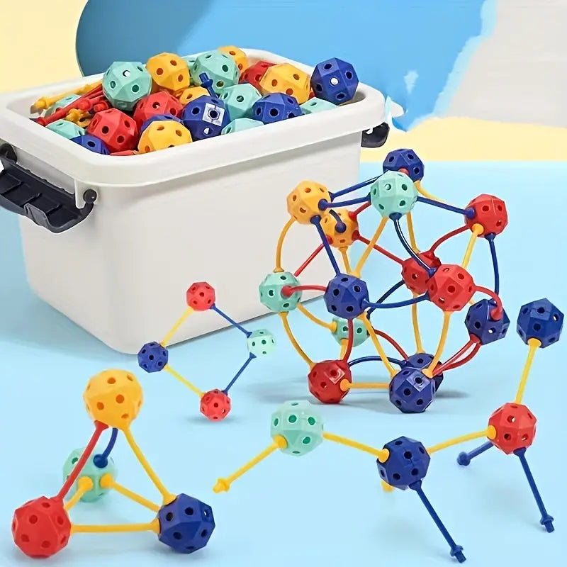 Connect Beads™ – Flexibele PVC kralen – 3D Geometrische bouwblokken