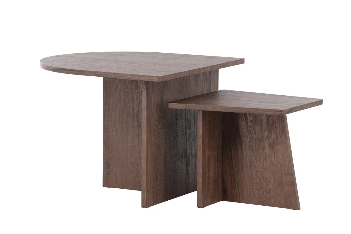 Rebellenclub Salontafel Eves – 60 x 45 cm – Bruin