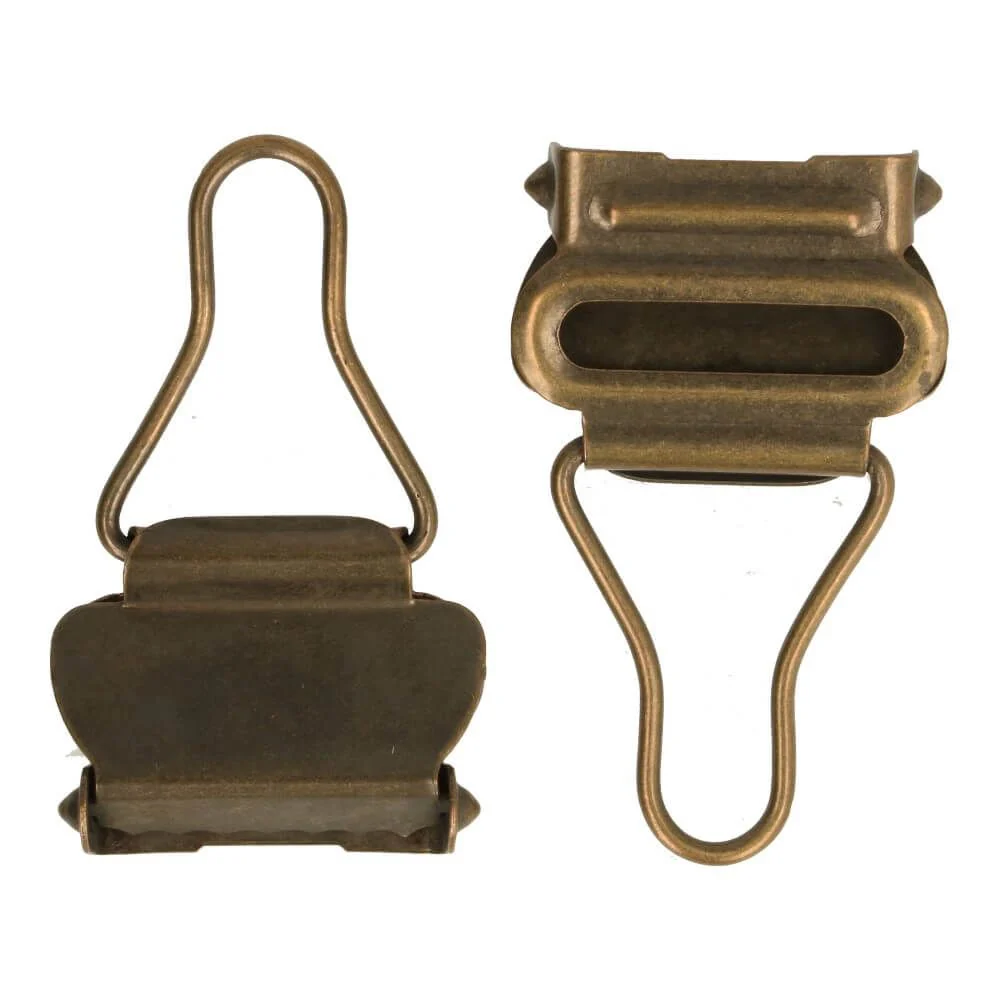 Tuinbroeksluiting Oud Goud 25mm 2 stuks