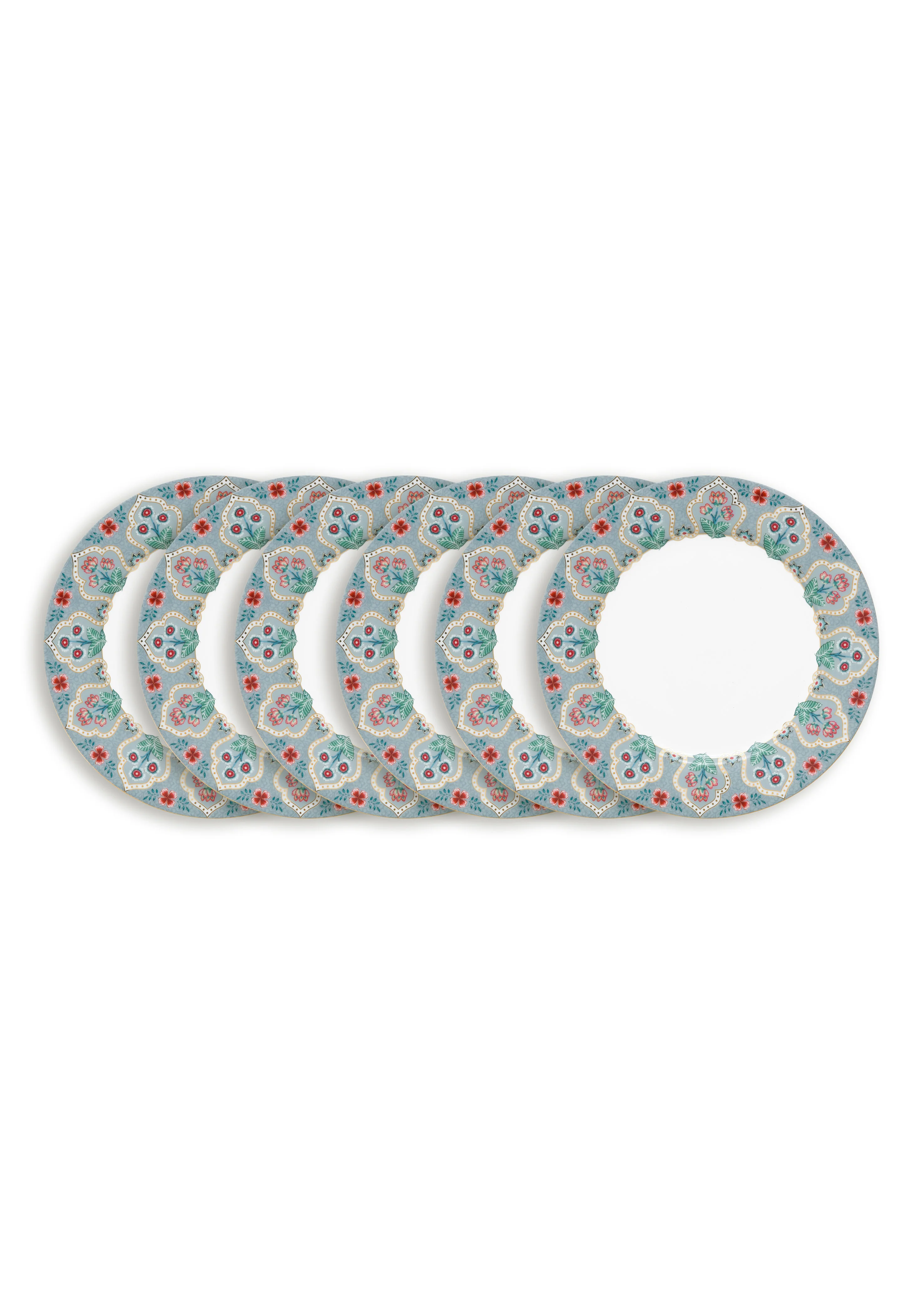 Pip Studio – Flower Festival Borden – Servies set van 6 – 21cm