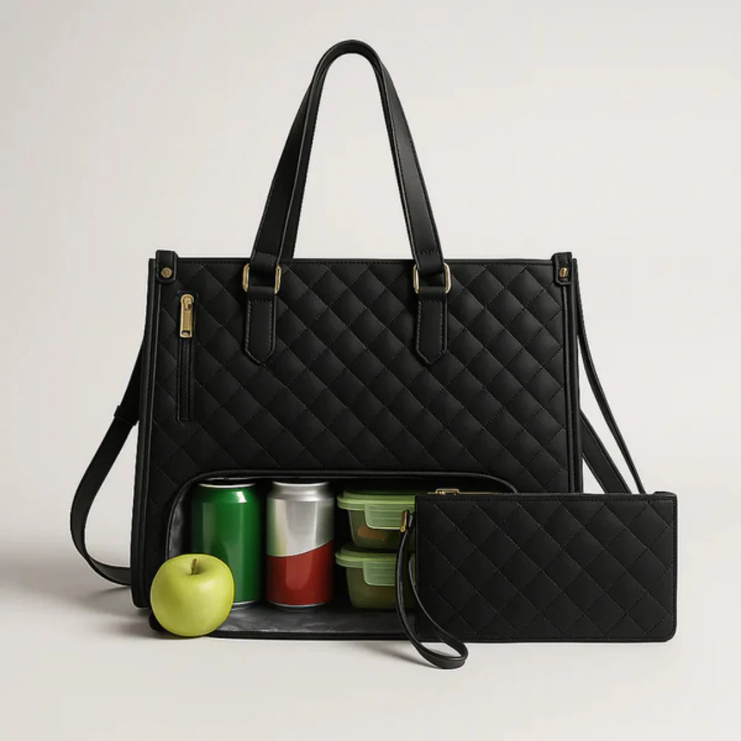 LuxeCarry Tas | Alles-in-één Tas voor Werk, Lunch en Laptop