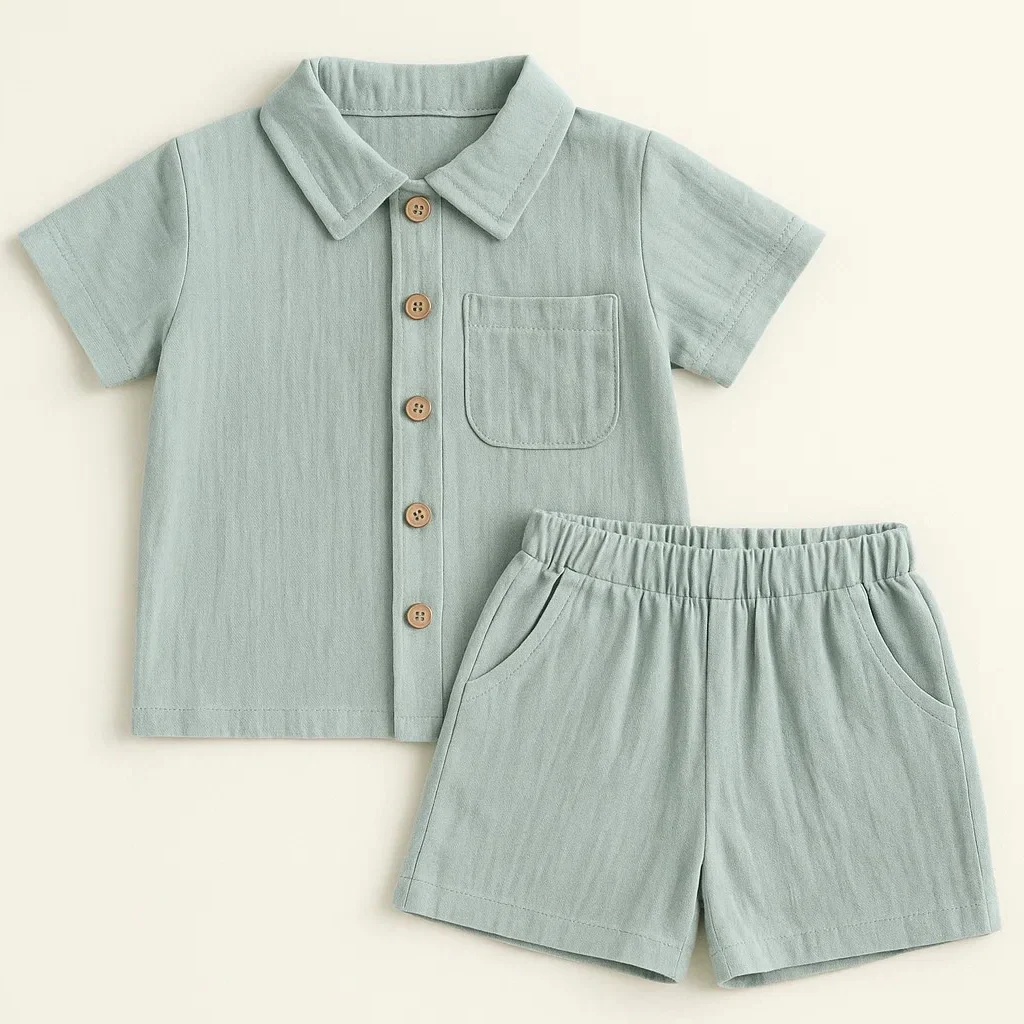 Mini Fashion™ – Katoen Linnen Zomerset Jongens
