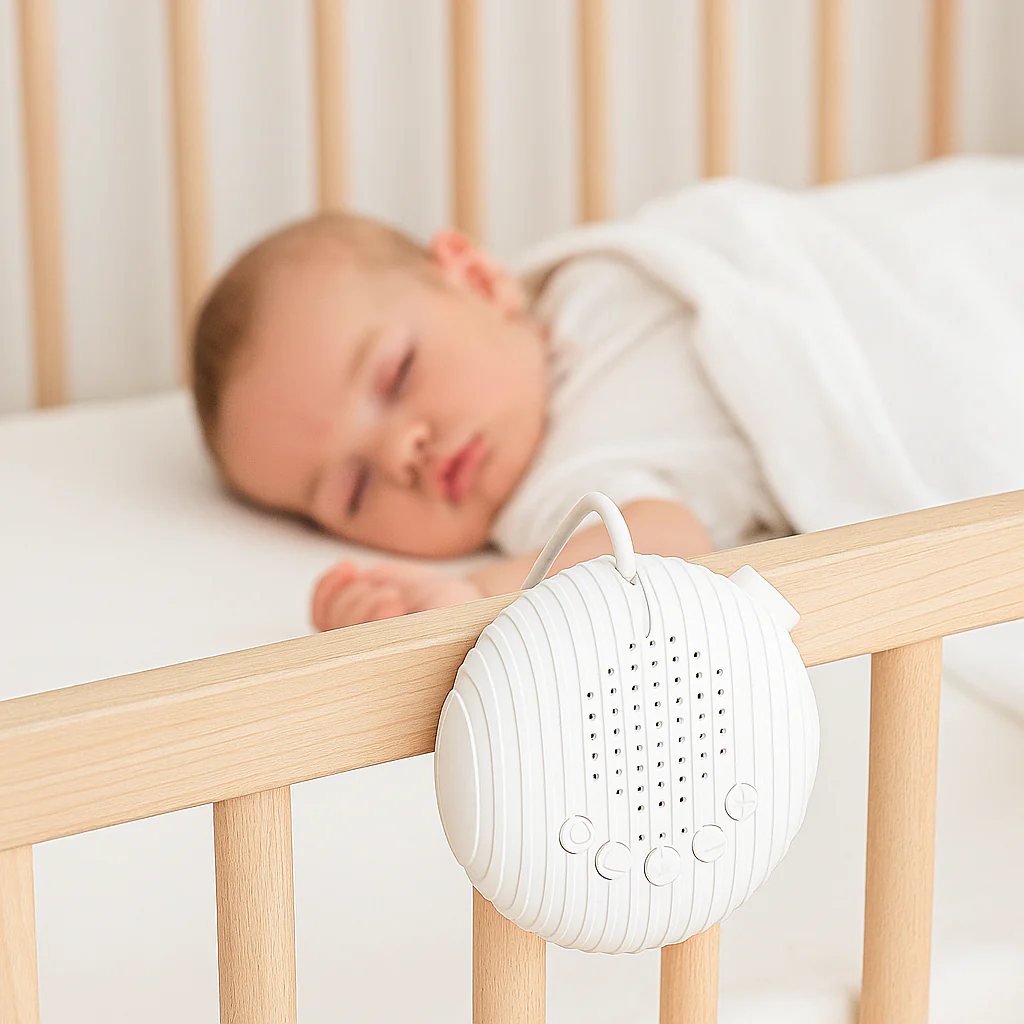SleepEase – Rust & Reistijd – White Noise Geluidsmachine voor Baby’s
