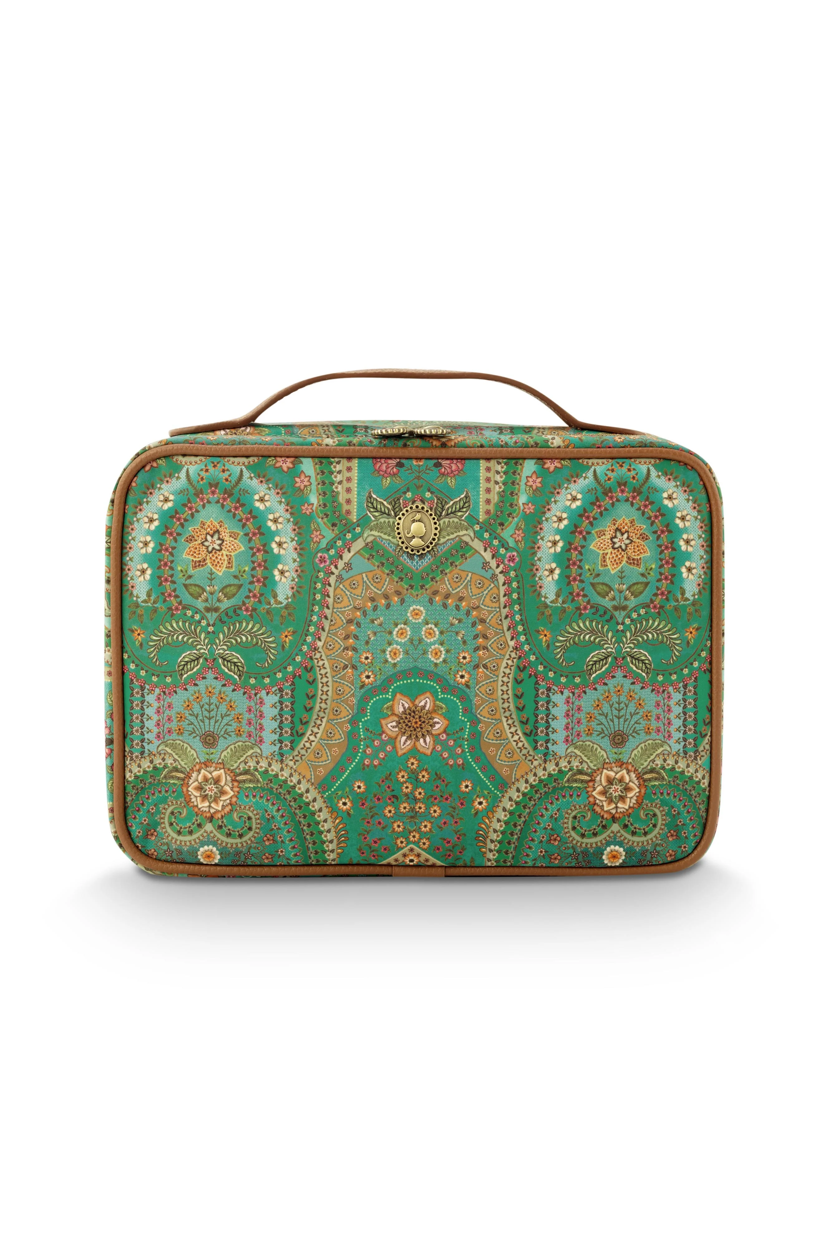 Pip Studio – Casey Beautycase Dames – Jabali – Groen – 27x10x19cm