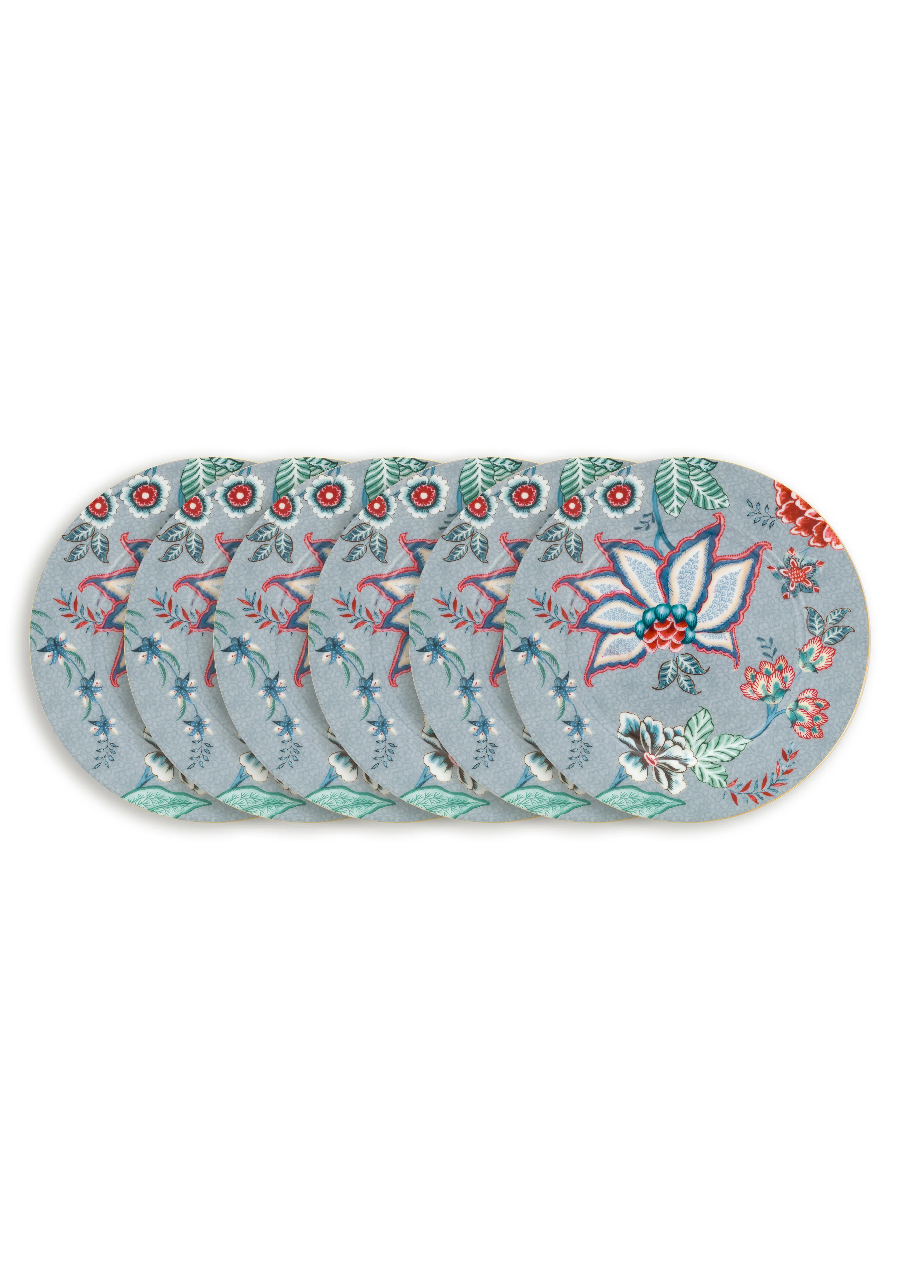 Pip Studio – Flower Festival Borden – Servies set van 6 – 17cm