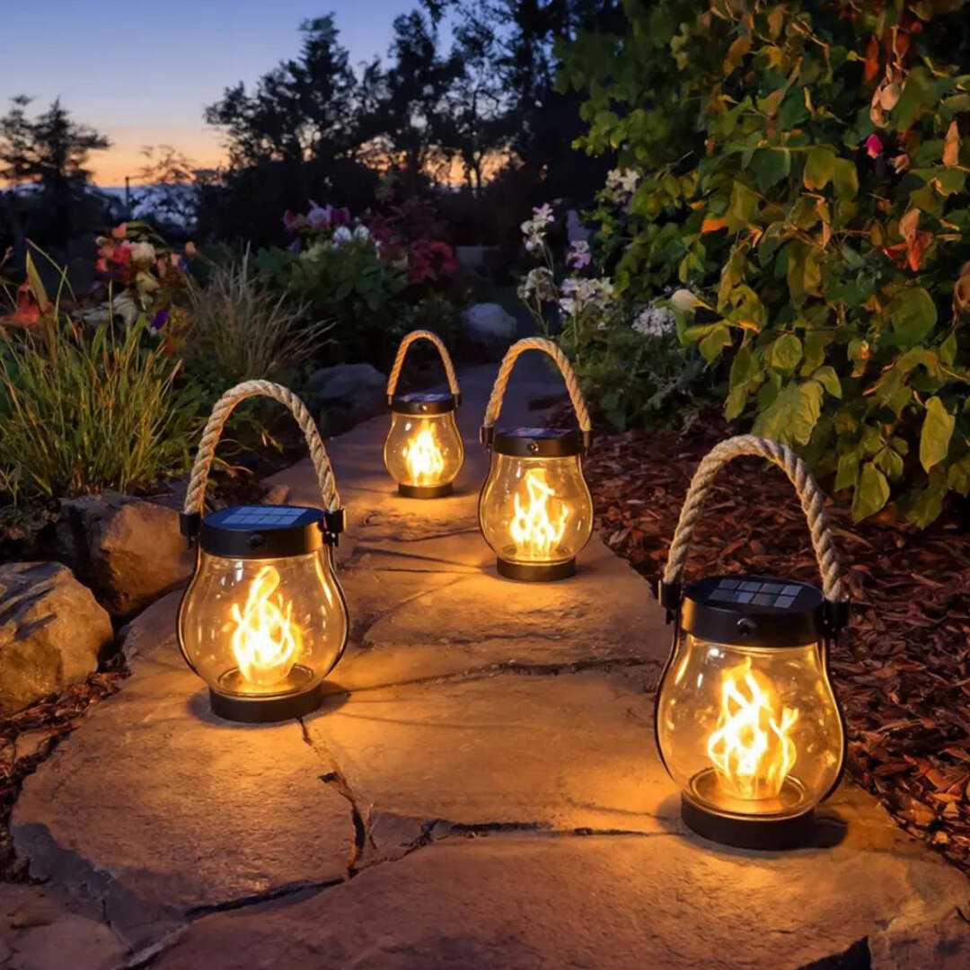 FireLume | Sfeervolle Solar Lamp met Vlameffect
