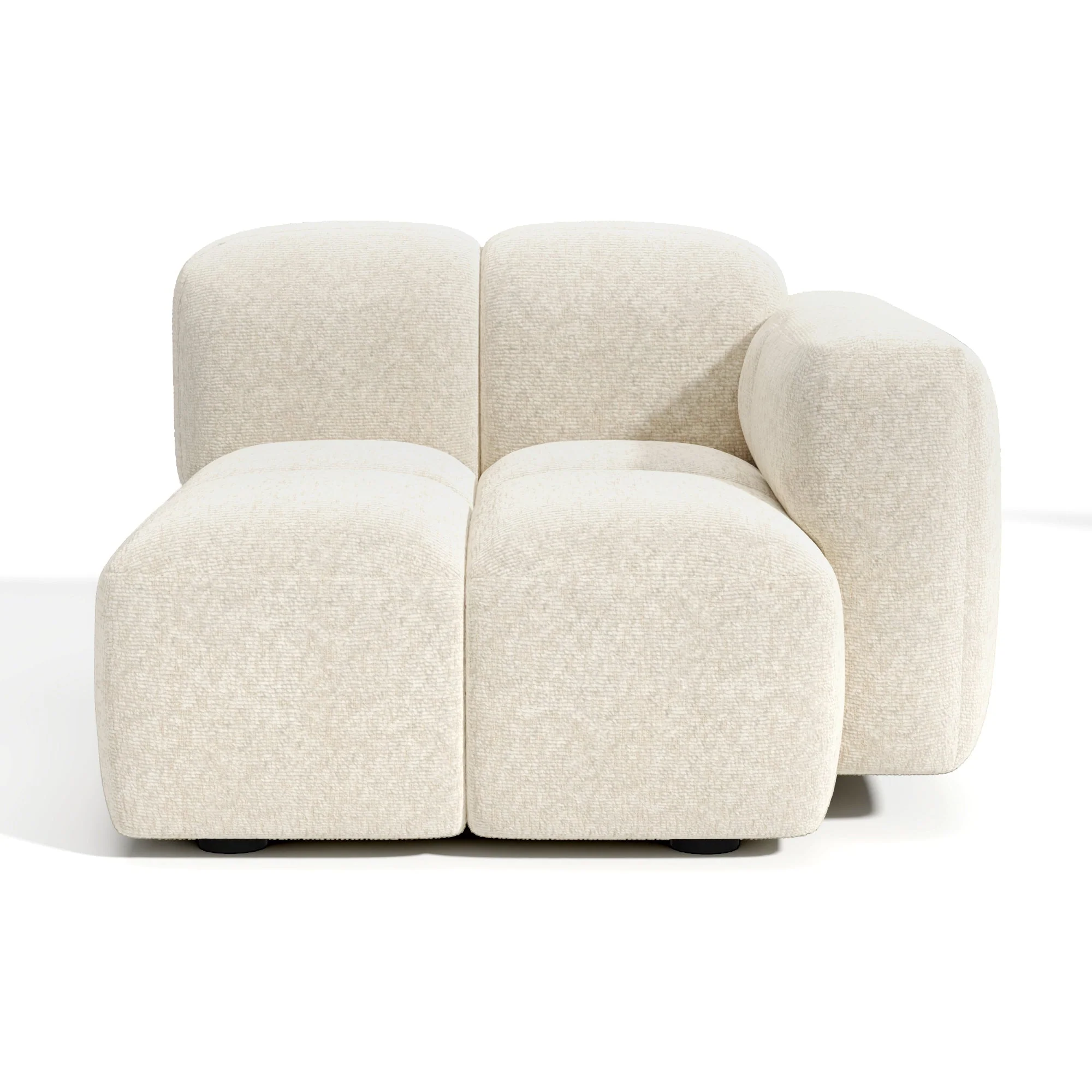 Premium Interiors – Rechthoekmodule MOSS – fluweel met structuur beige