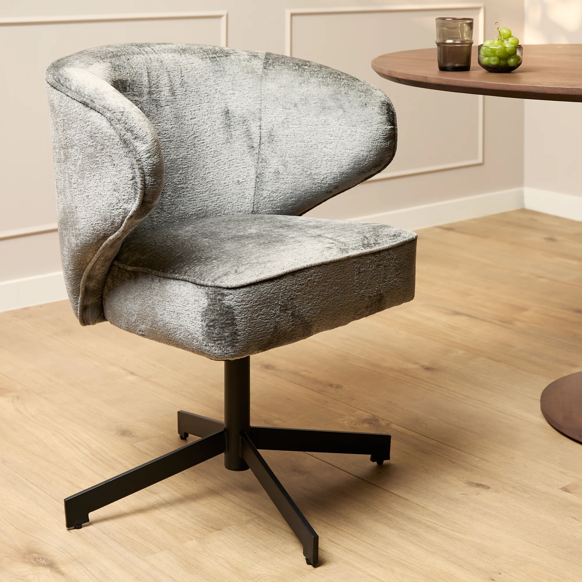 Starfurn eetkamerstoel Persie – grijs – 69x71x52cm