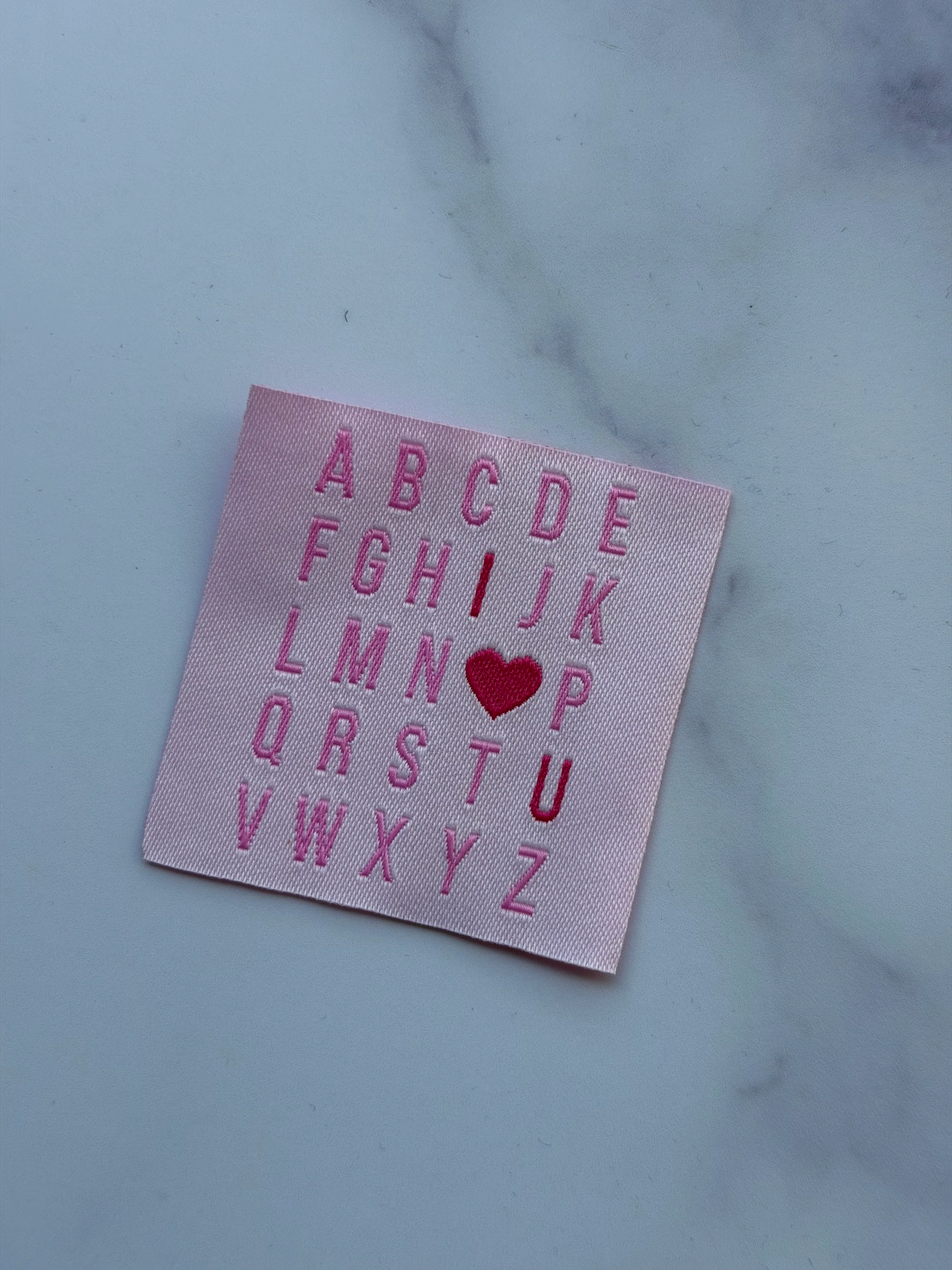 ABCDEFG naailabel – Loop en Label