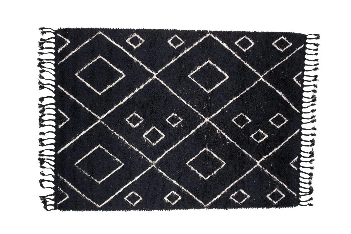 Rebellenclub Vloerkleed Rossel – zwart – 300 x 200 cm