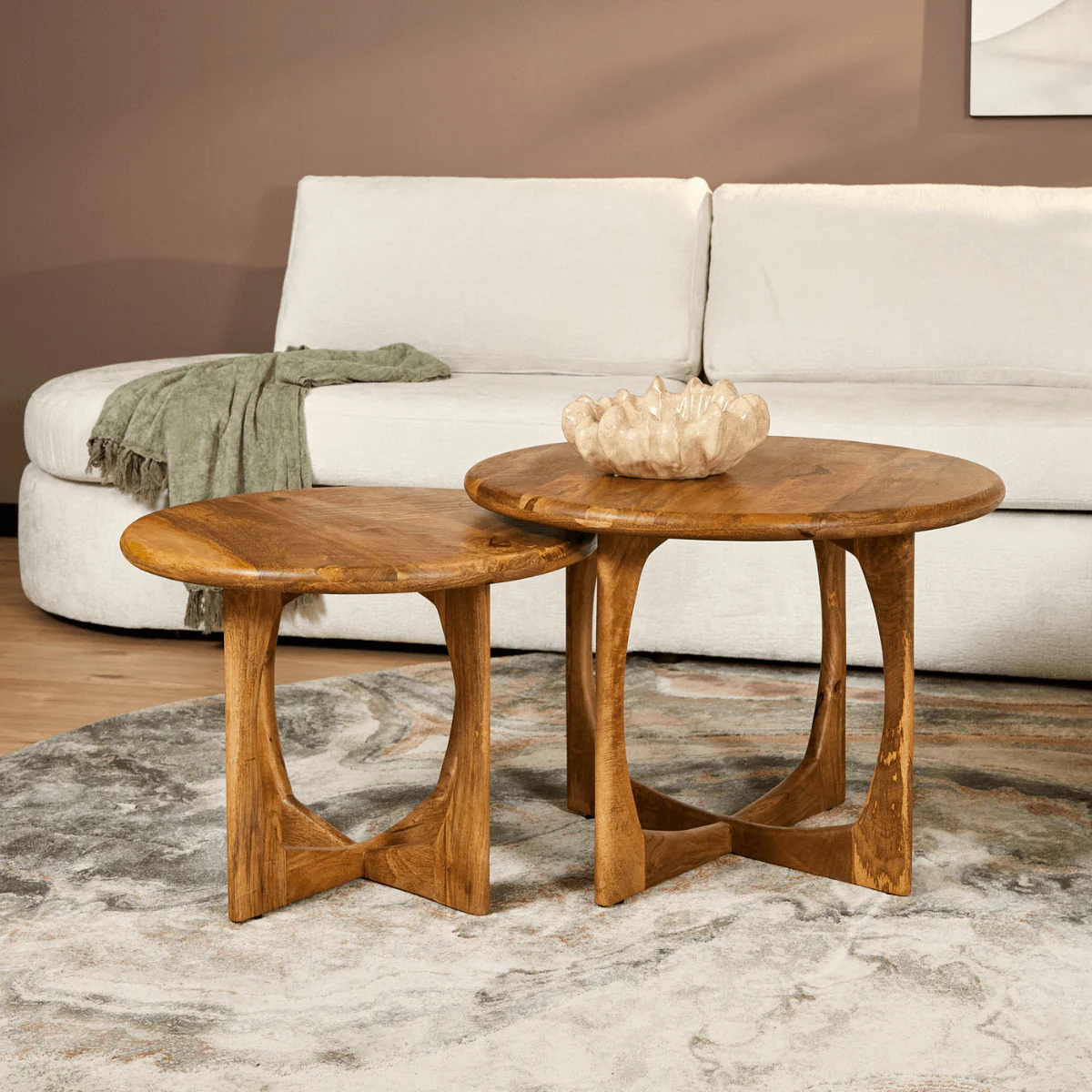 Starfurn salontafel Lou – bruin – 60x60x45cm