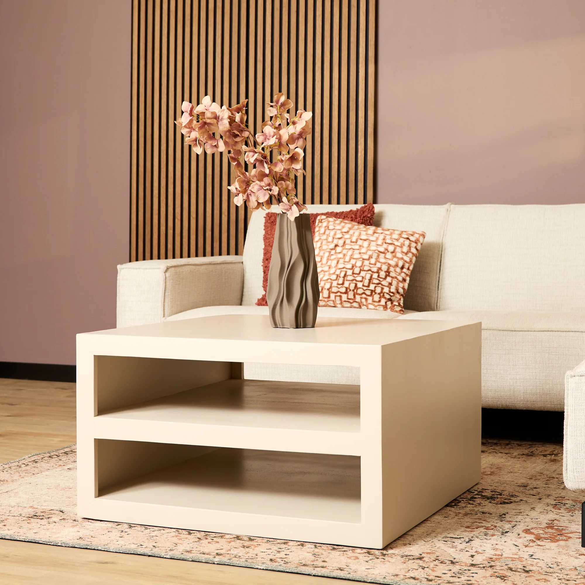 Starfurn salontafel Brussel – beige – 80x80x40cm