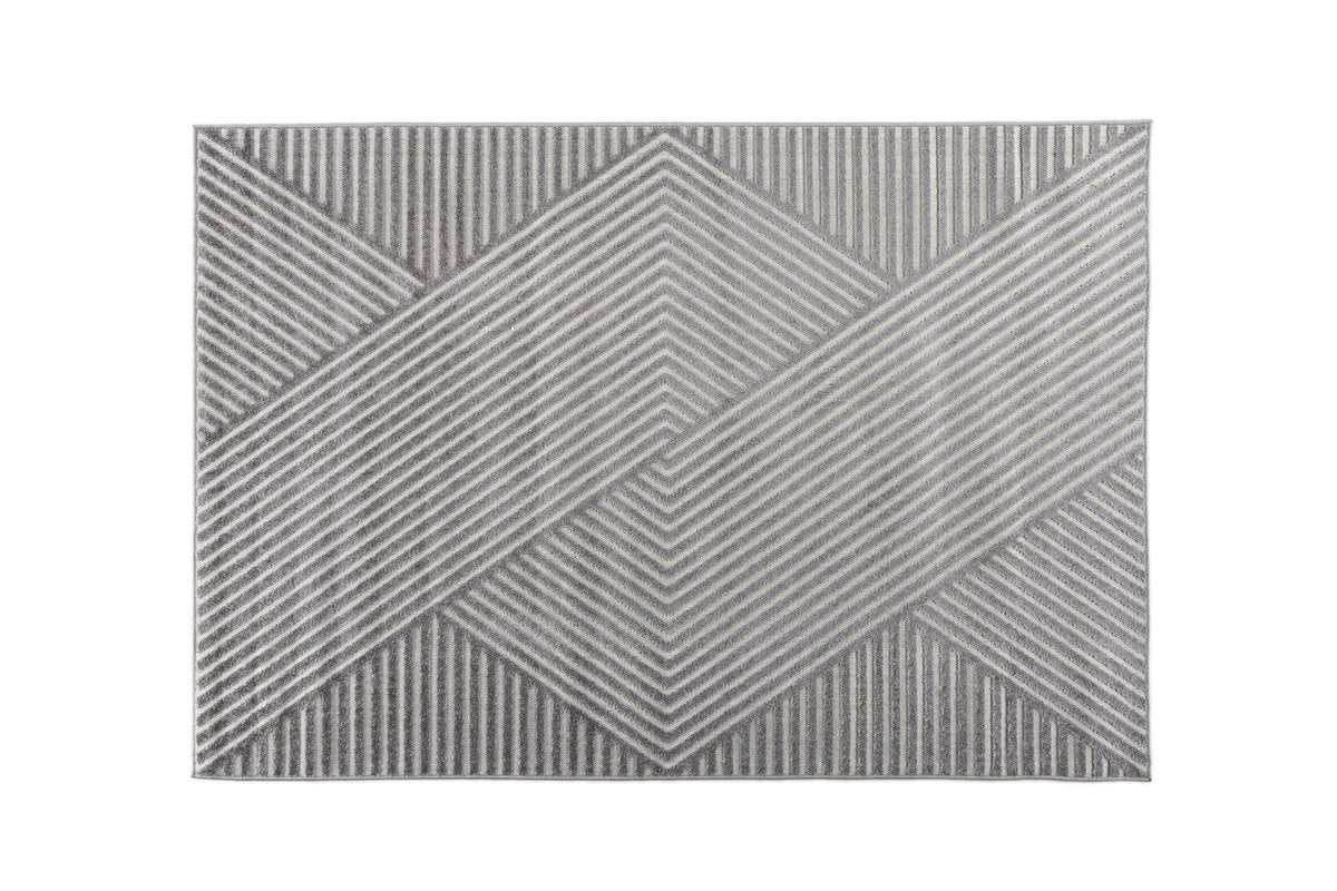 Rebellenclub Vloerkleed Monti – grijs – 340 x 240 cm