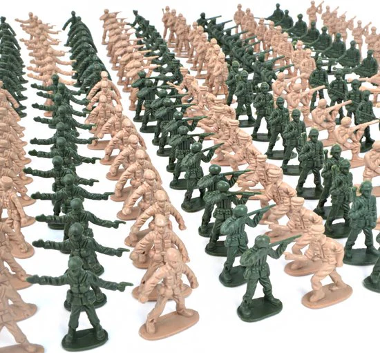 360-delige leger speelgoed set – Mini Soldaat Actiefiguren speelset met 12 verschillende poses, Simulatie Oorlogsscène speelgoed voor kindergeschenken.