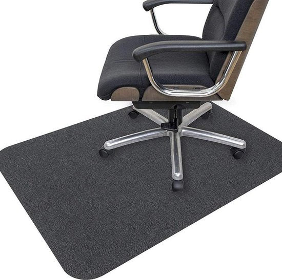 Premium Bureaustoel Mat met Antislip Basis – Ultieme Vloerbescherming & Comfort -90*120 CM-zwart
