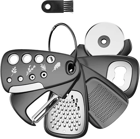 6-in-1 Keukenhulpen Set – Compact, Functioneel en Innovatief