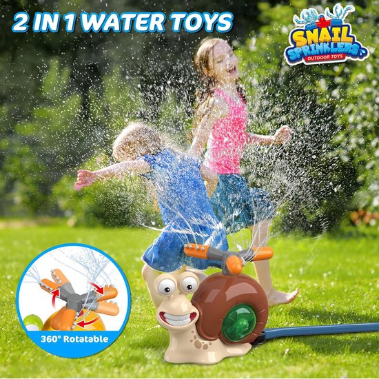 Watersproeiende Slak – Onmisbaar Speelgoed voor Zomerse Dagen- Koel en Leuk voor Kinderen