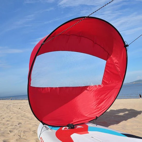 Opvouwbaar kajak zeil – Geschikt voor kajaks, Kano’s en opblaasboot – ⌀108 cm – Rood