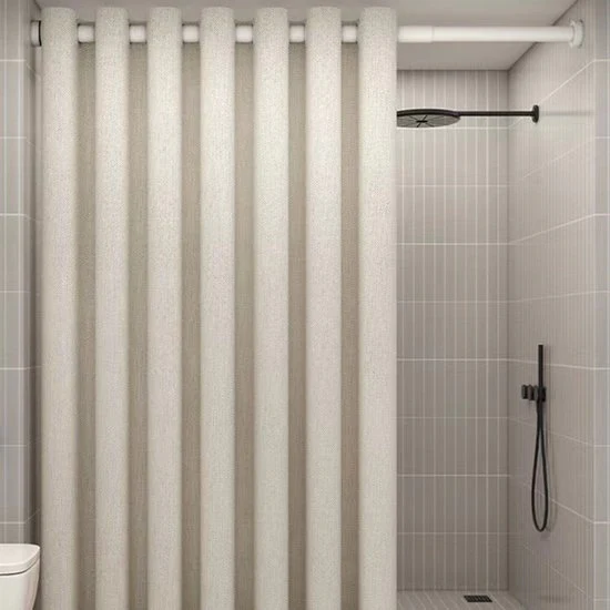 Hoogwaardig Waterdicht Douchegordijn -Verhoog de Luxe en Functionaliteit van Jouw Badkamer 180*200CM- gebroken wit