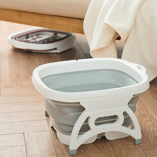 Opklapbaar voetenbad – Voeten bad met massage instrumenten – Voetenbadje