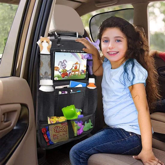 Auto Stoel Organizer – Opbergtas voor achterbank – Universeel – Zwart – 41 x 61 cm