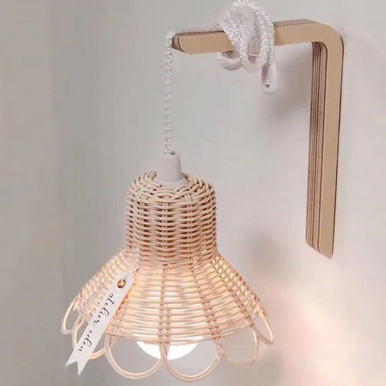 Unikorf hanging Lamp – Babykamer & Slaapkamer – 1W LED – Naturel Houtkleur