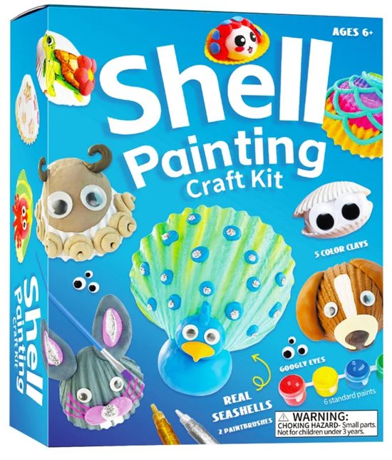 Shell Schelpen Schilderset & Knutselset – Painting kit voor kinderen 4-12 jaar