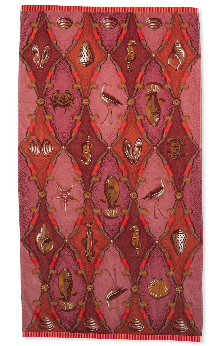 Pip Studio strandlaken Little Sea Beachtowel – 100×180 cm – roze