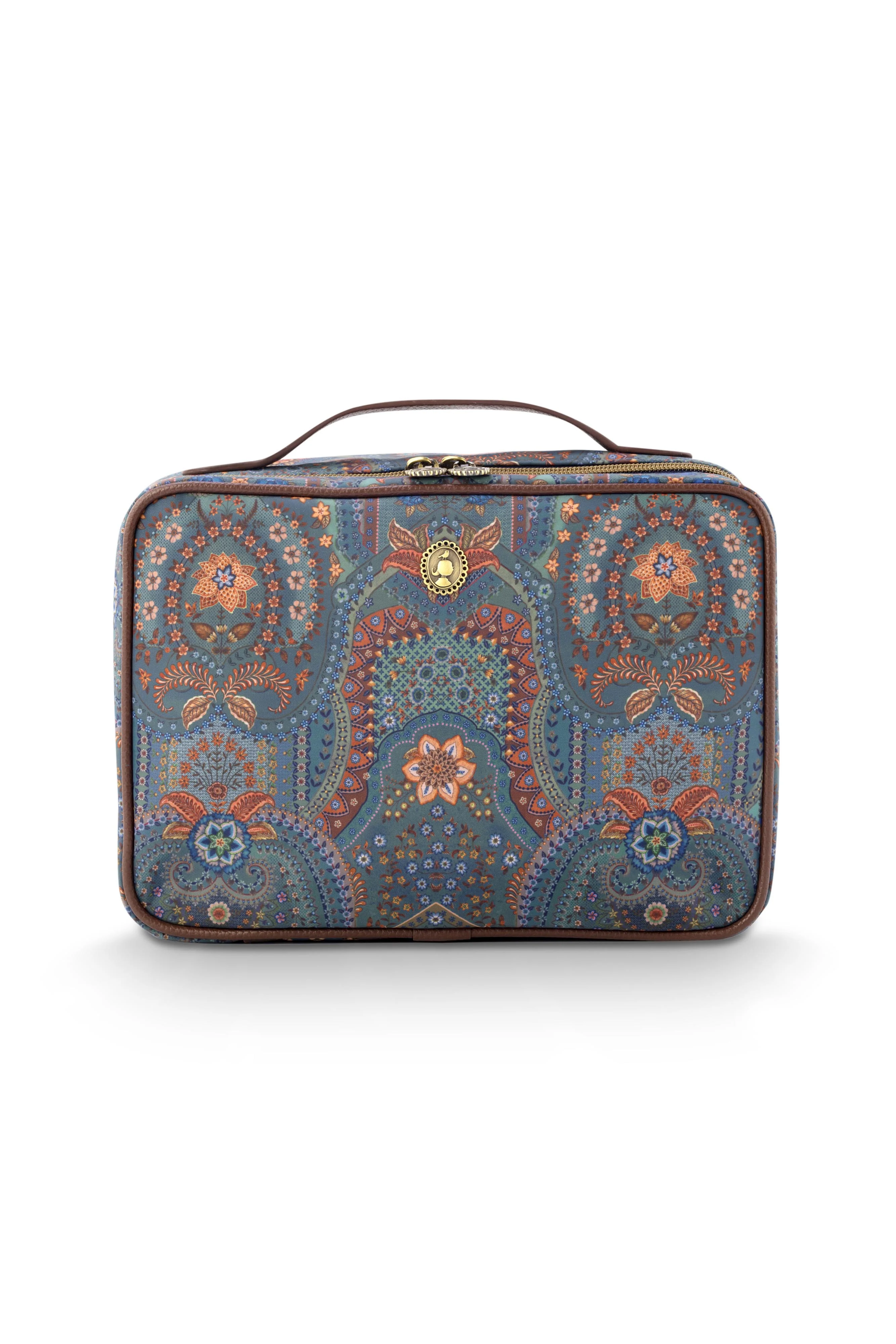 Pip Studio – Casey Beautycase Dames – Jabali – Blauw – 27x10x19cm