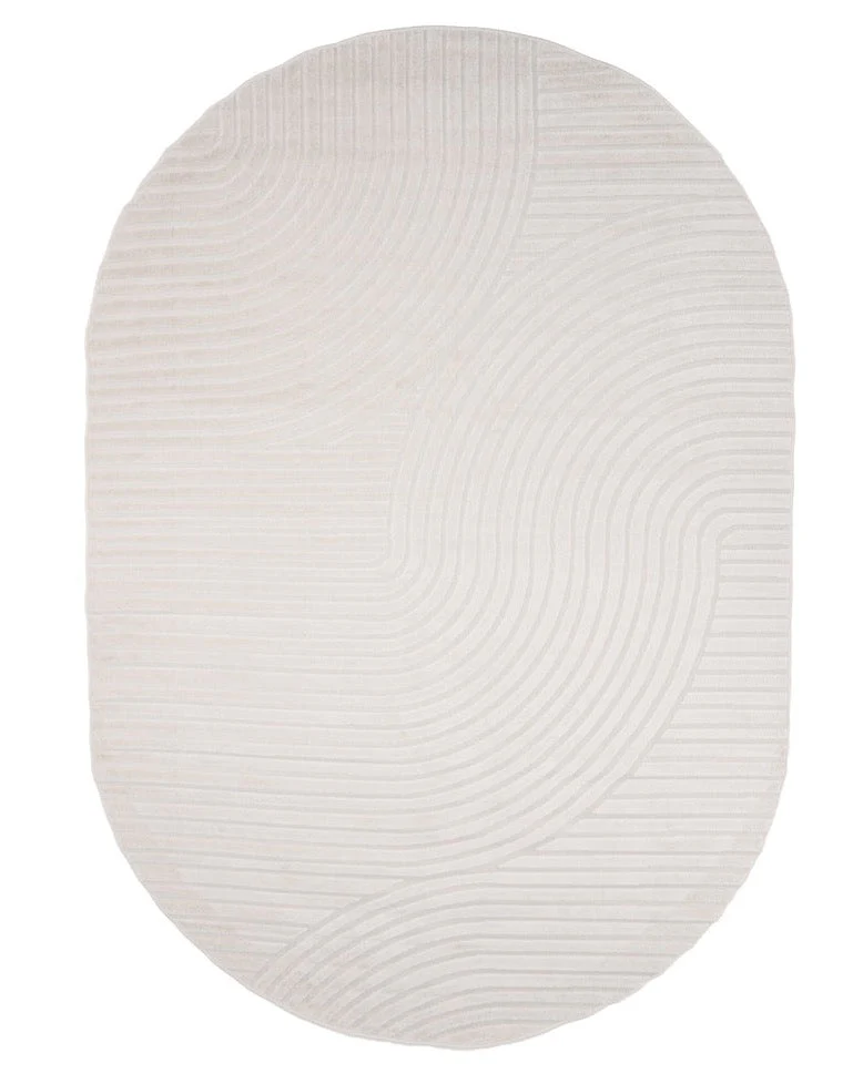 Rebellenclub Vloerkleed Skade Ovaal – beige – 340 x 240 cm