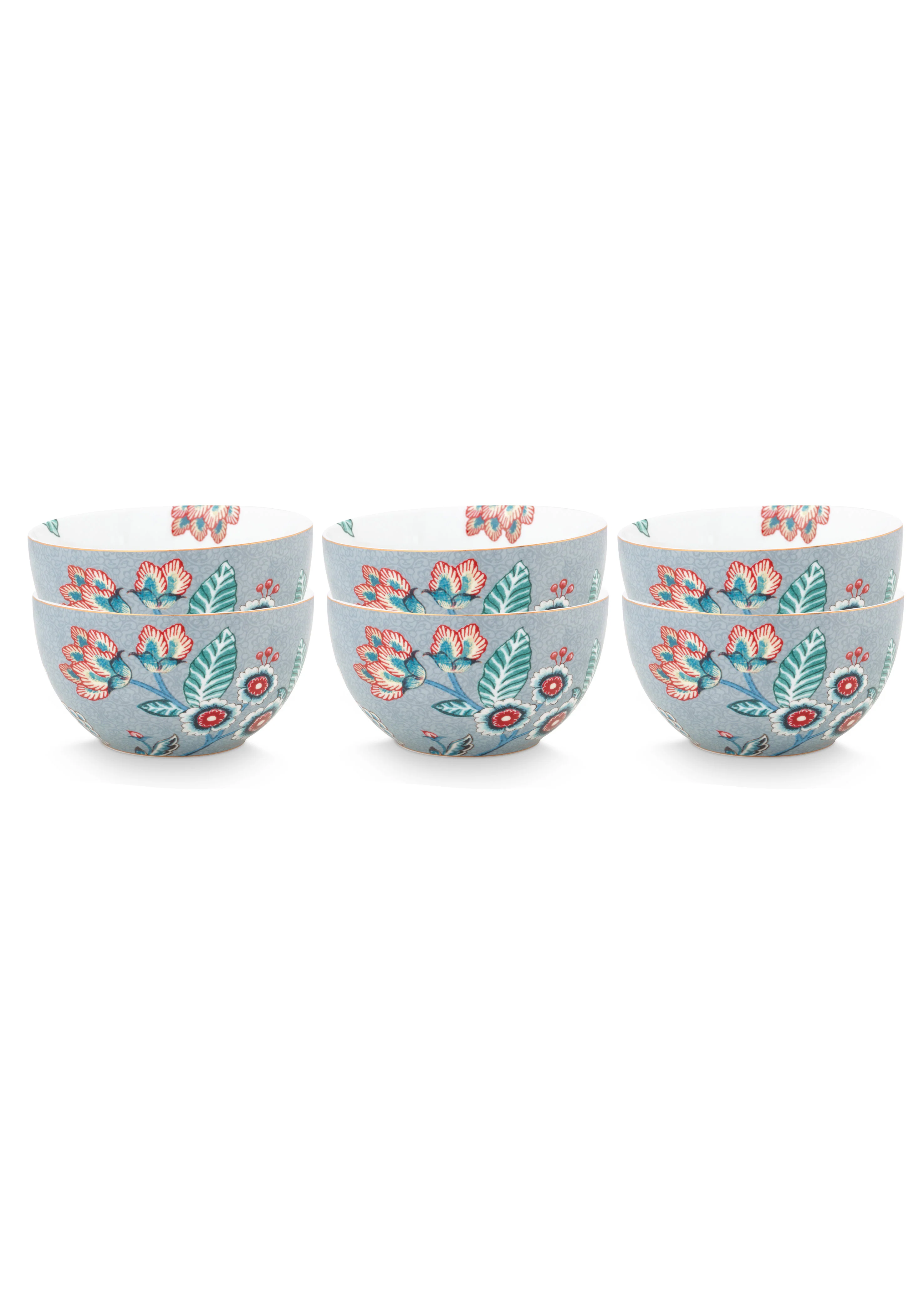 Pip Studio – Flower Festival Kommen – Servies set van 6 – 12cm