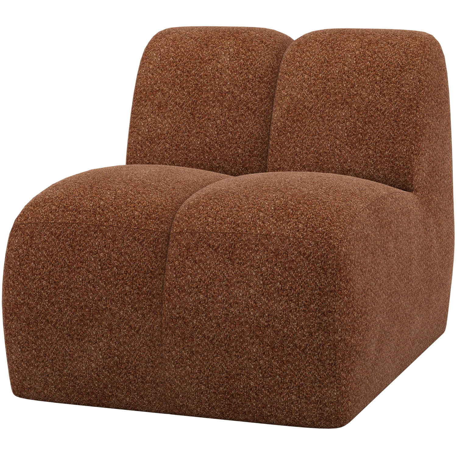 WOOOD 1-zits element Mojo – Wollig – Roestbruin -74x84x97