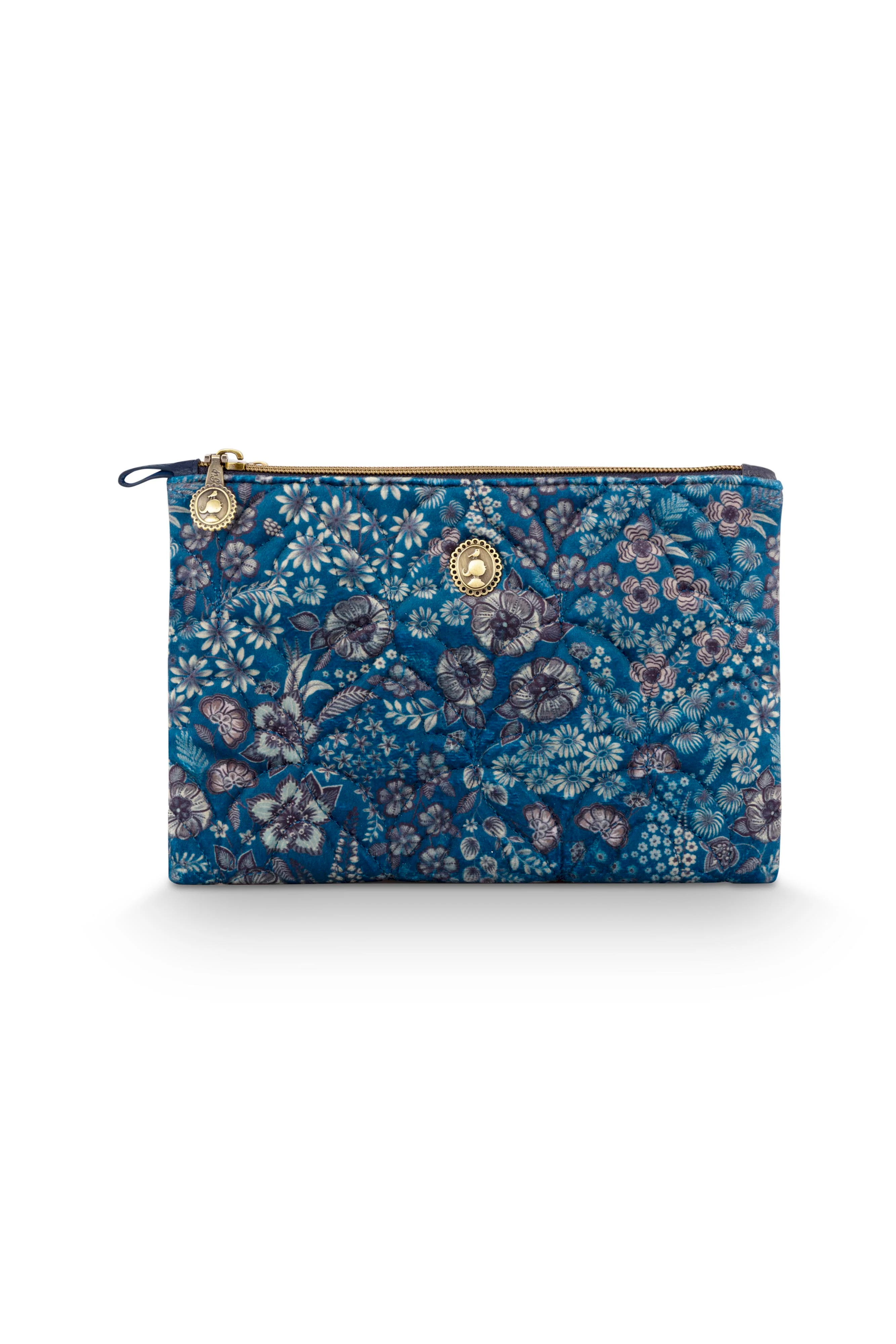 Pip Studio – Charly Make-up Tasje Dames – Daisy Dreams – Blauw – 24x1x