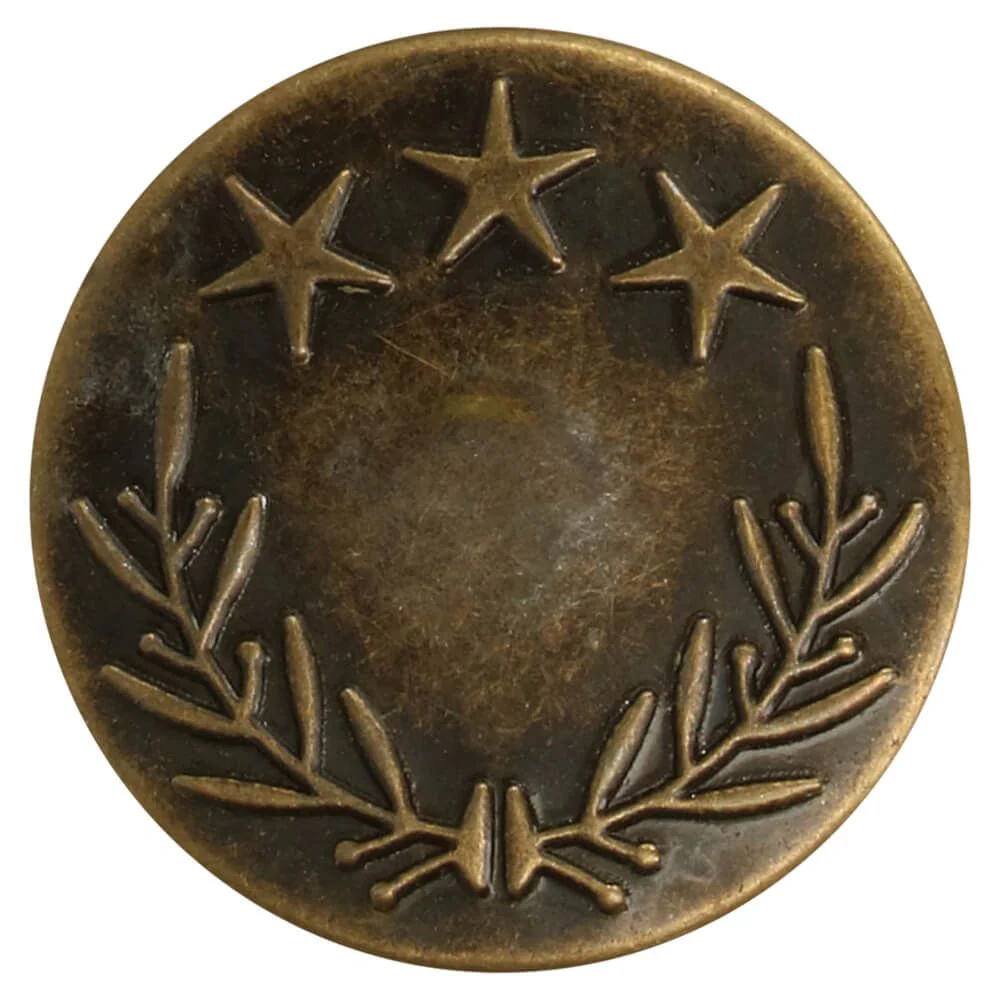 Jeansknopen Oud Goud 25 mm 5 stuks