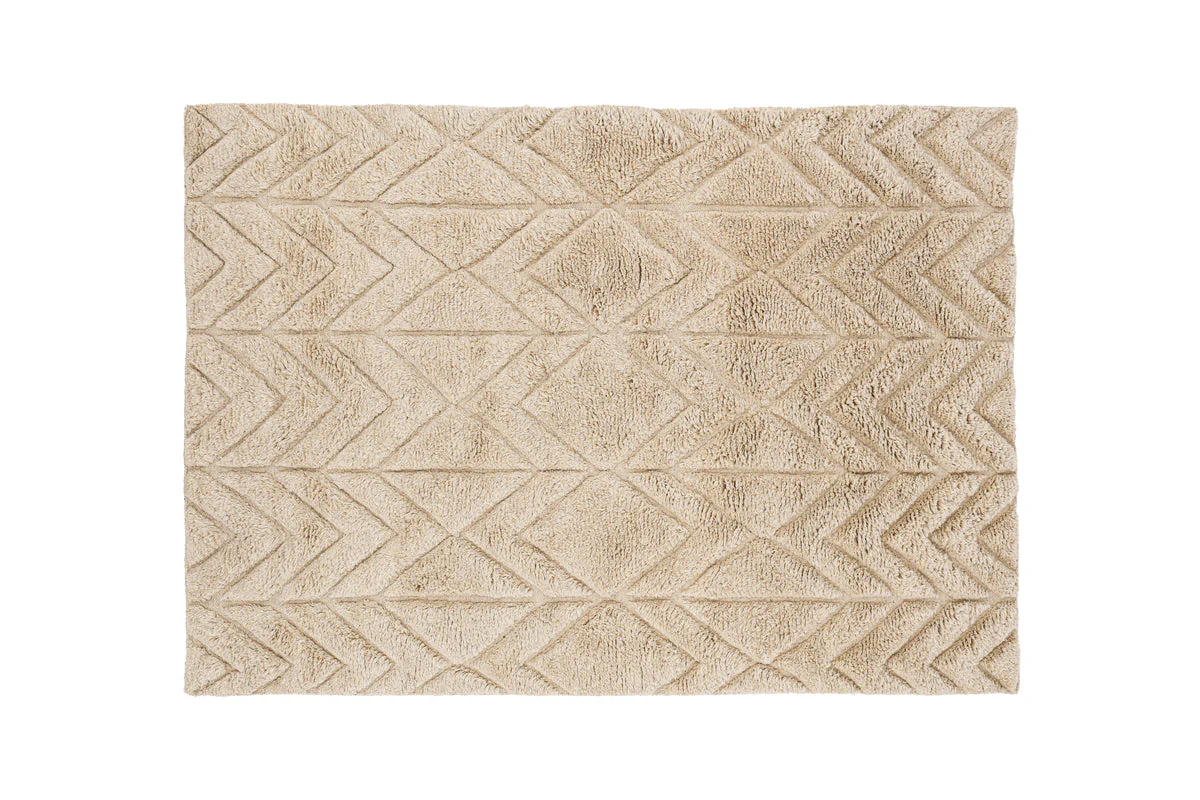Rebellenclub Vloerkleed Puglia – beige – 300 x 200 cm