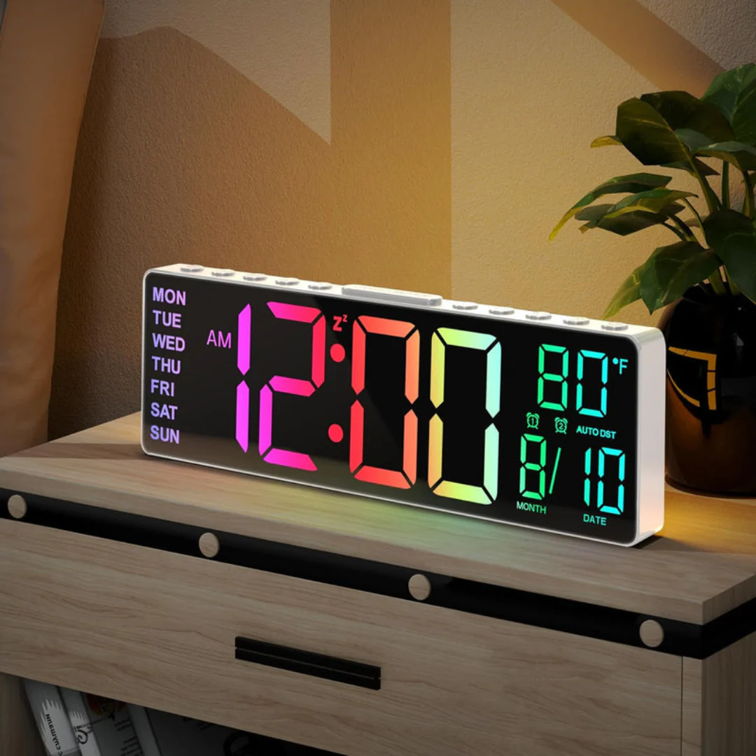 LumiClock | Slimme RGB Klok met Groot LED Display