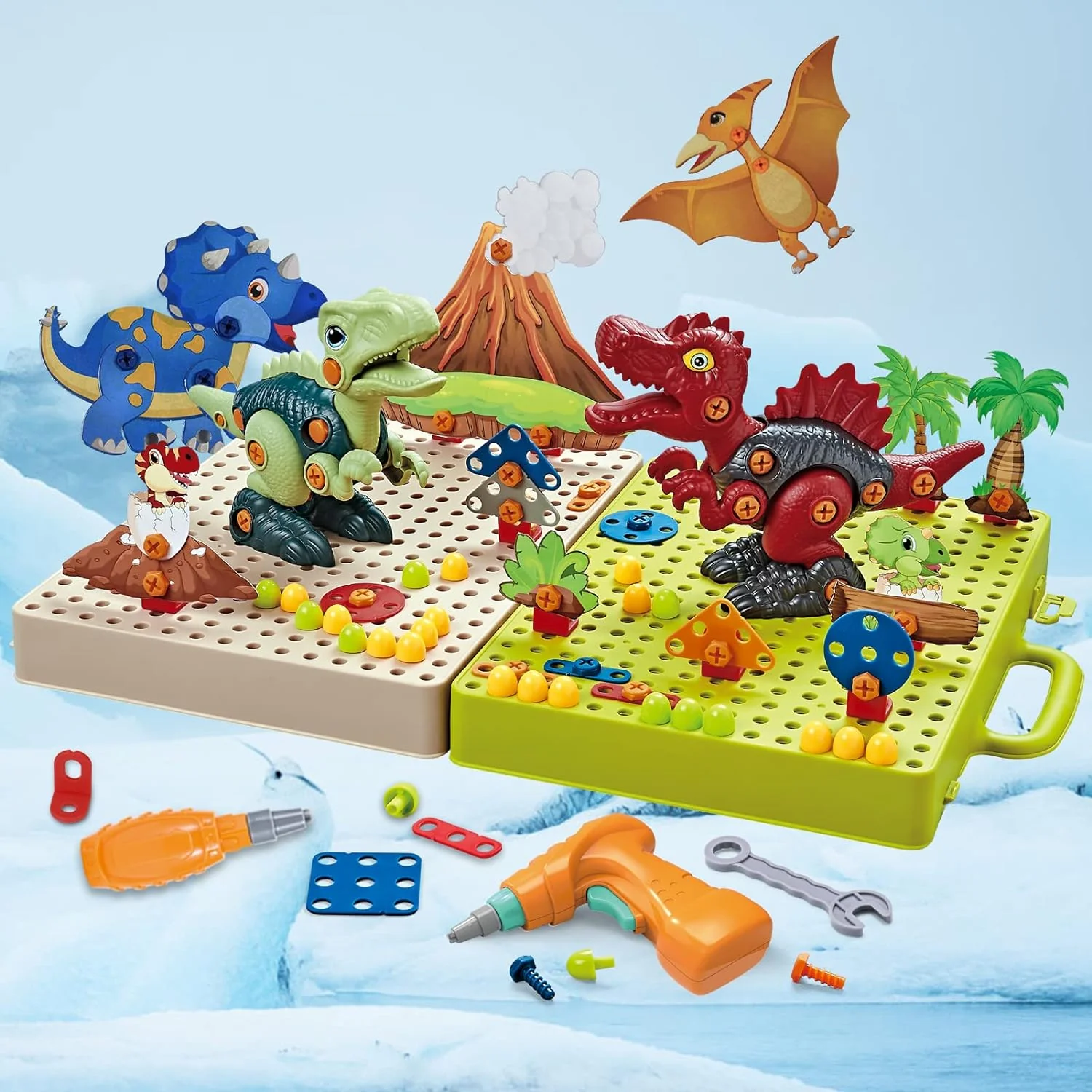 Little Dino Toolbox™ – Drill & Design – Dino Bouwspeelgoed