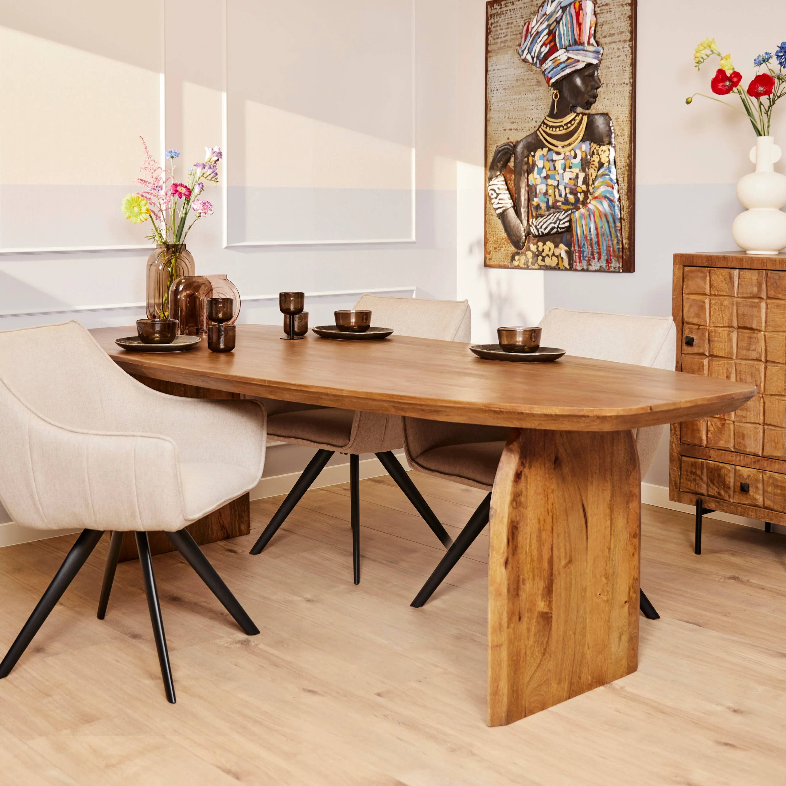 Starfurn eettafel Tense – bruin – 100x240x76cm
