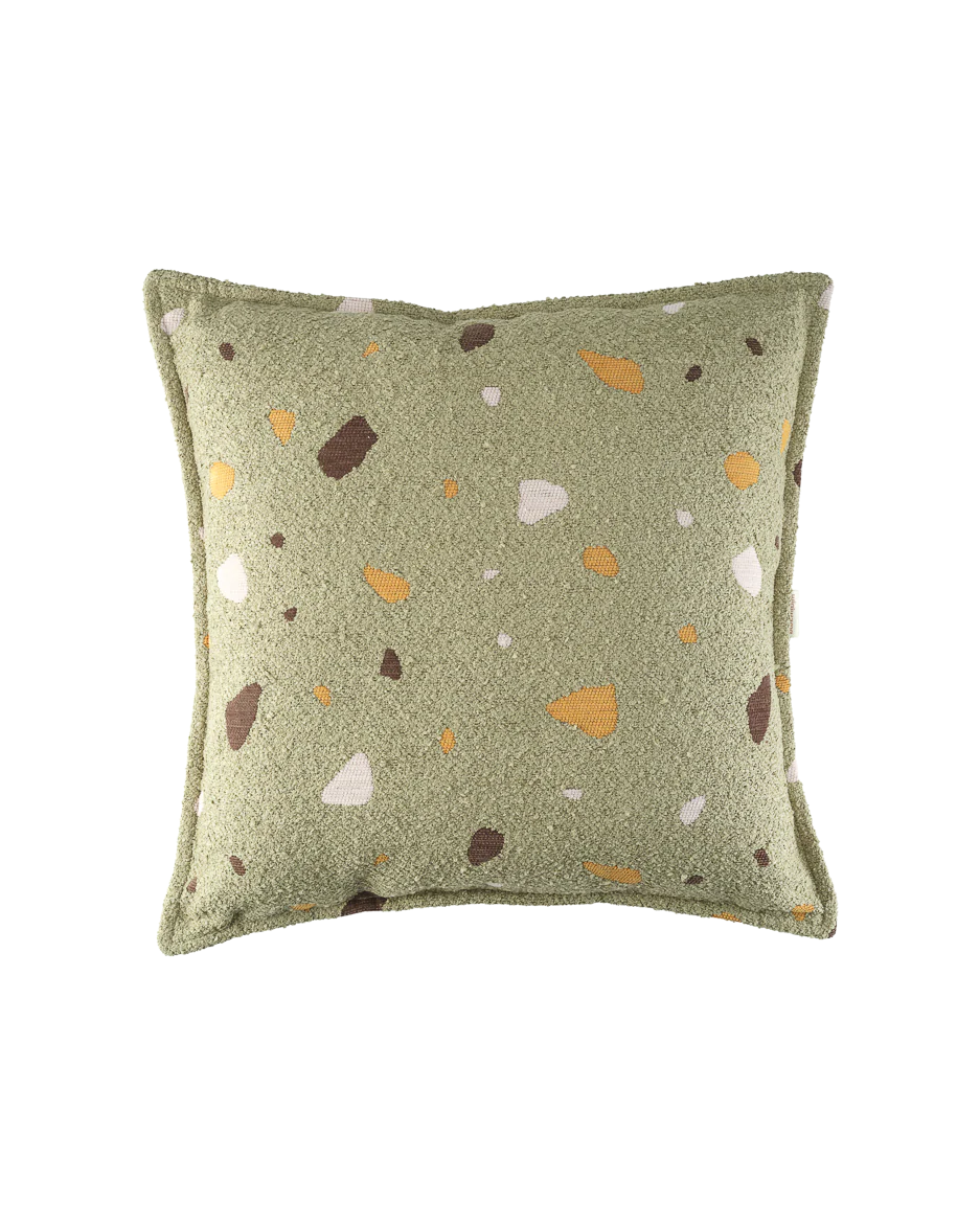 Wigiwama Terrazzo Blok Kussen – Groen