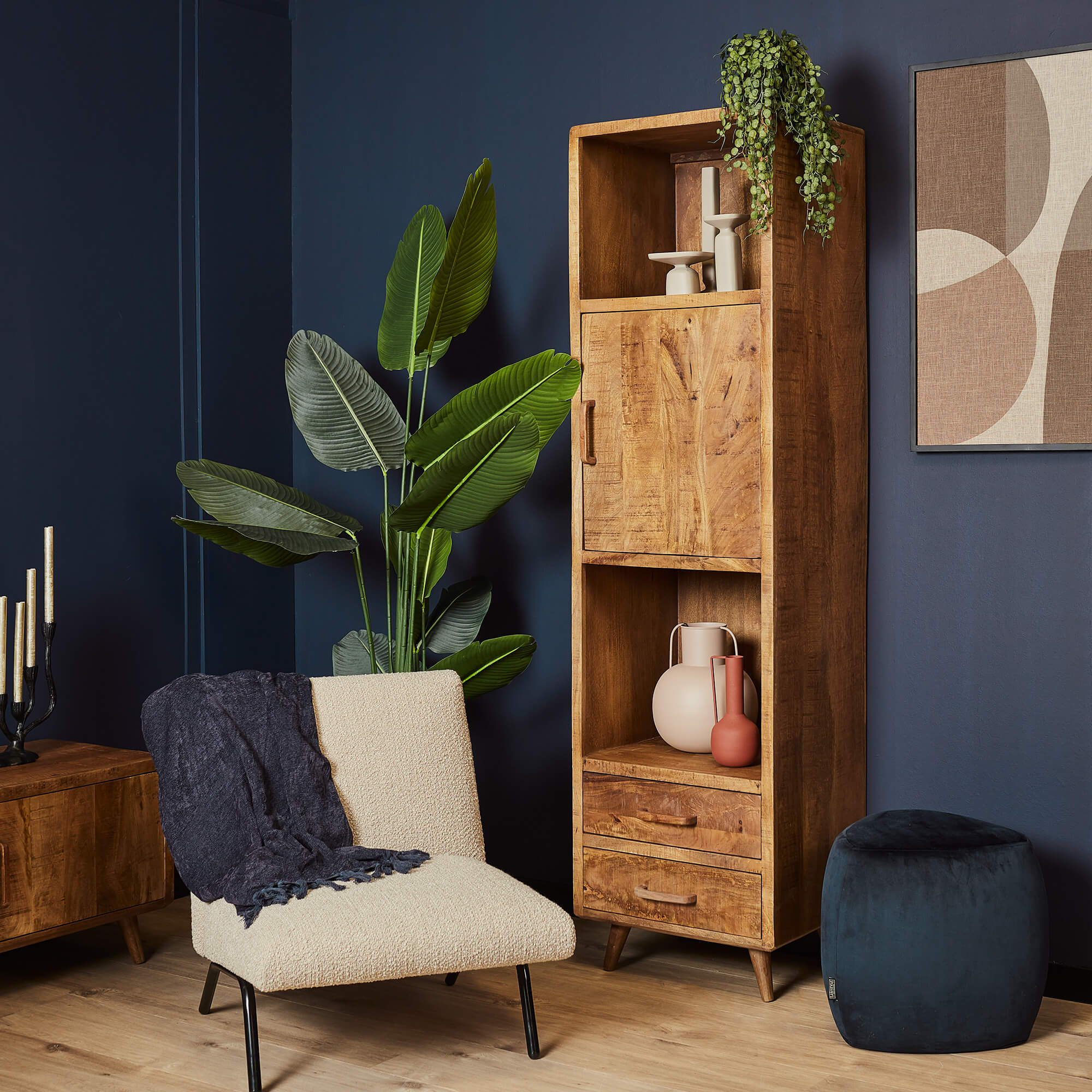 Starfurn boekenkast Omaha – bruin – 45x55x90cm