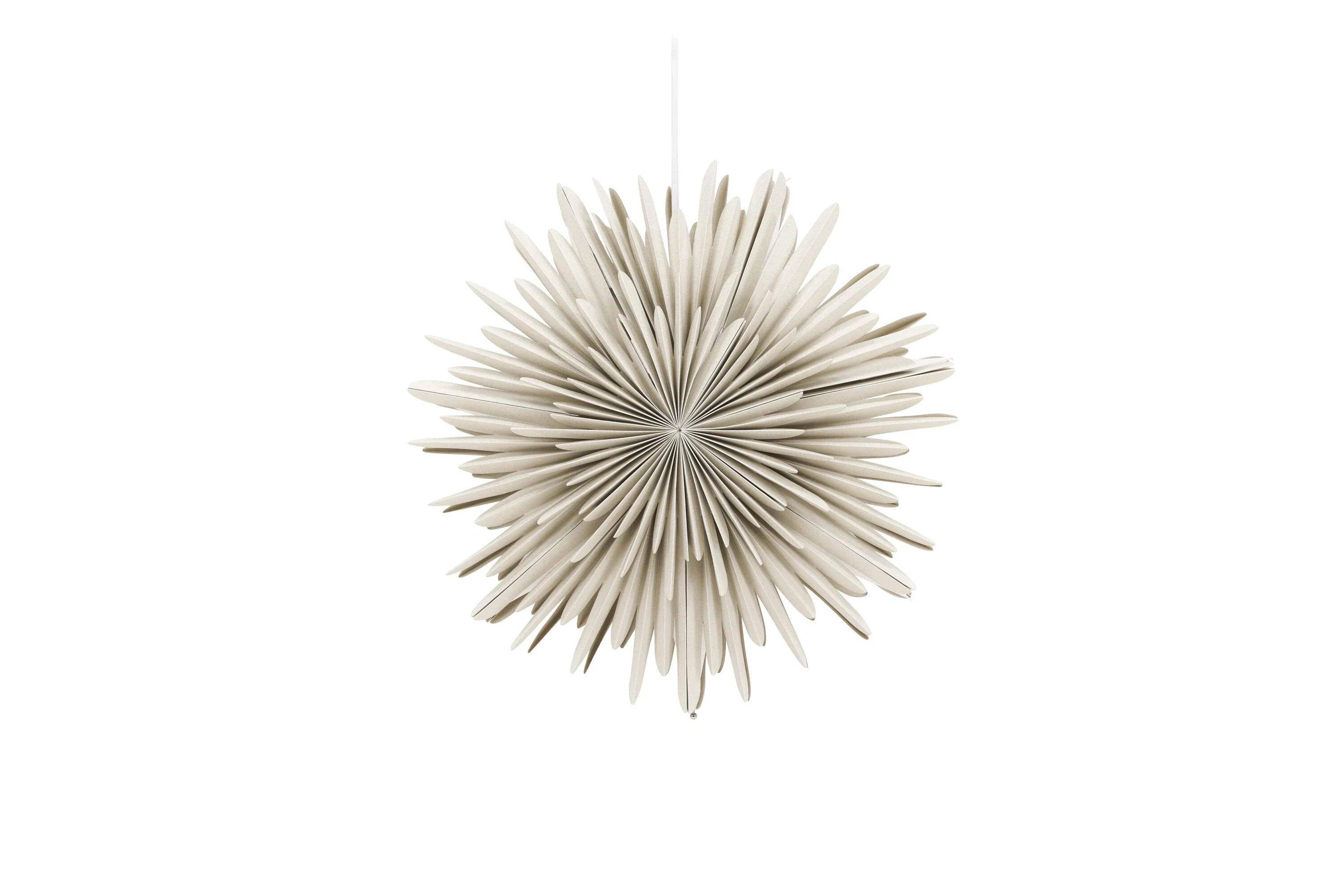Rebellenclub Hanglamp Osaga – beige – Ø 46 cm