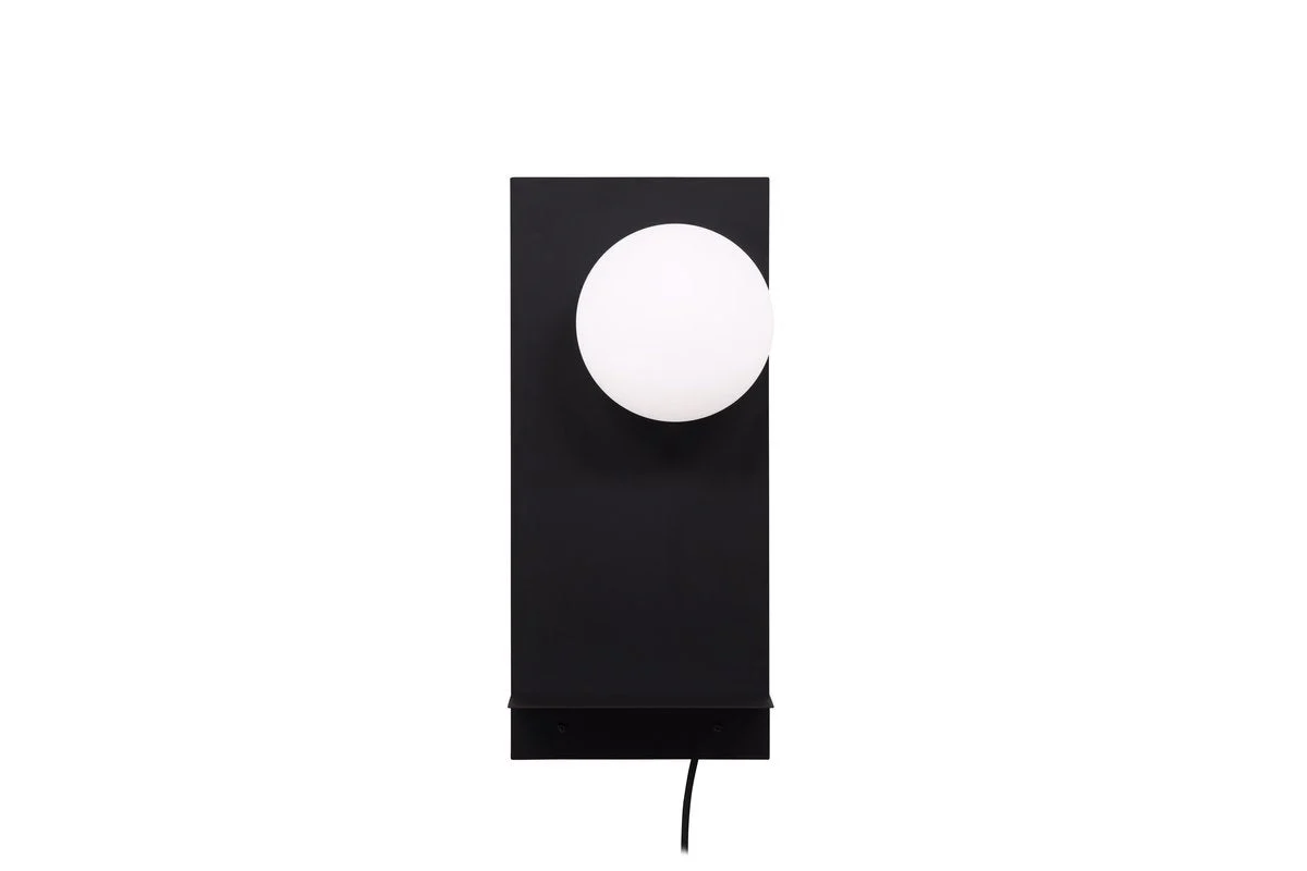 Rebellenclub Wandlamp Mio – zwart