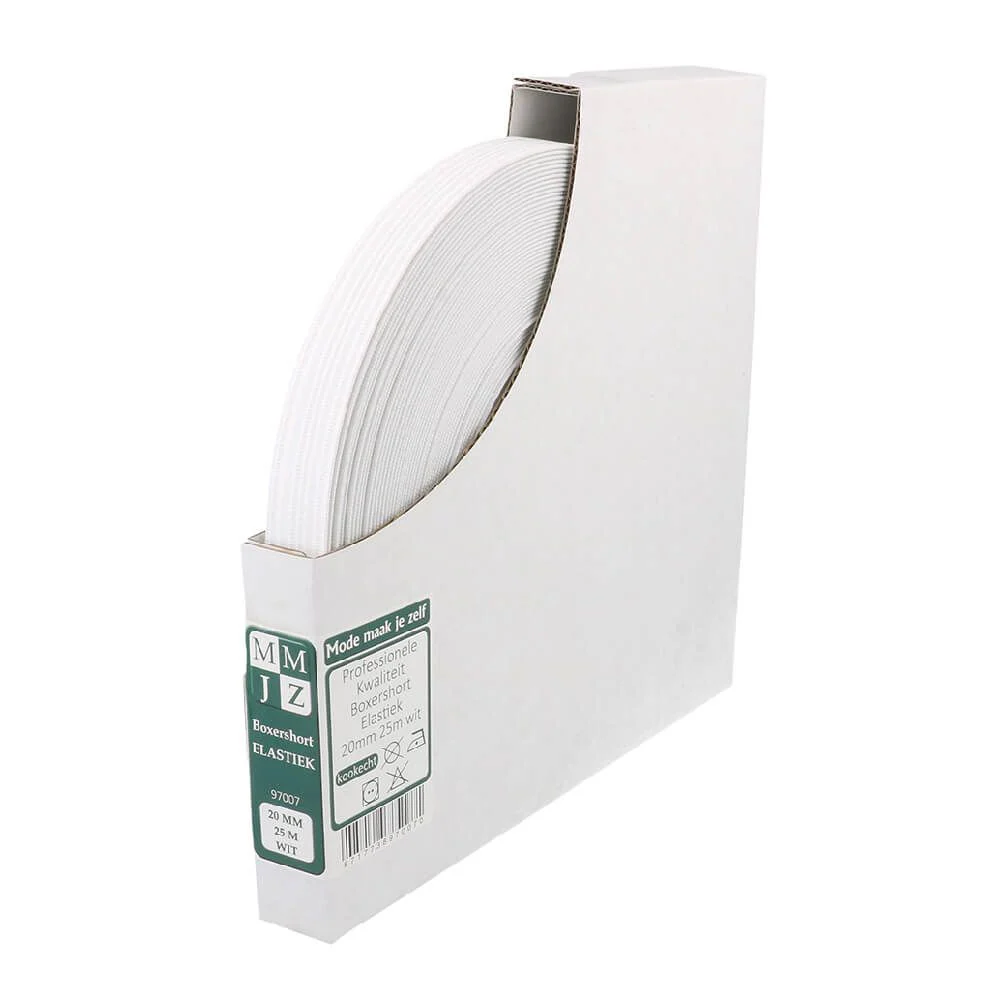 Elastiek 3 cm wit
