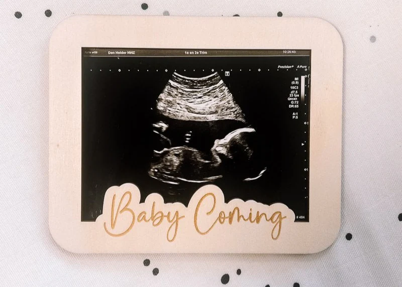 Zwangerschapsaankondiging – Frame – Baby Coming