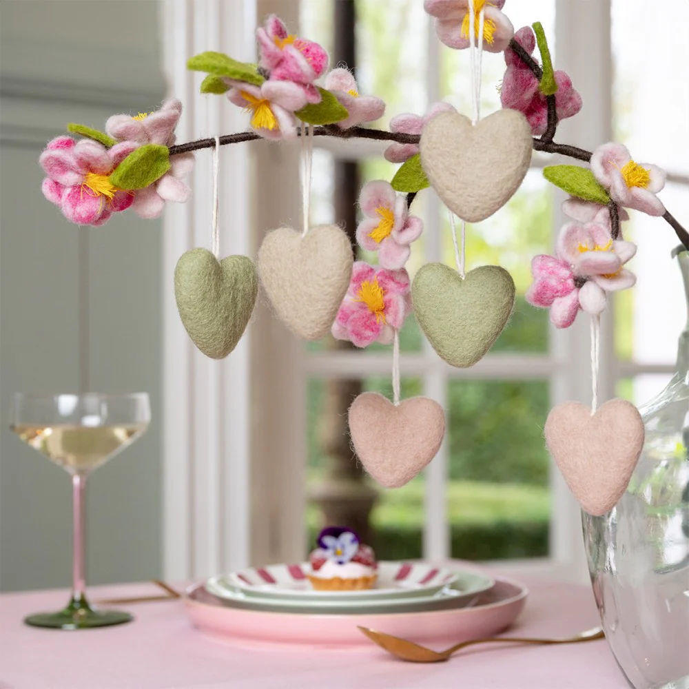 Sjaal met verhaal – Hanger – Hartje – Roze