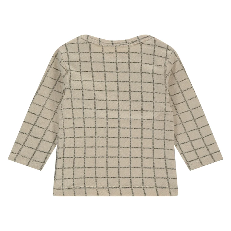 A Tiny Story - Baby Longsleeve - Groen Geruit - 44 - Afbeelding 2