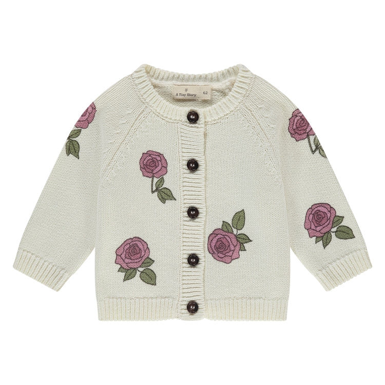 A Tiny Story – Baby Vestje – Ecru Rouge