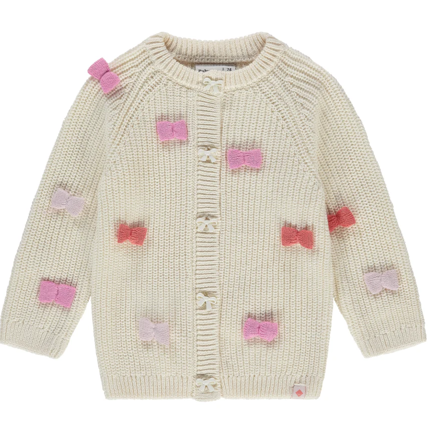 Babyface – Girls – Vest – Ivory – Hartjes
