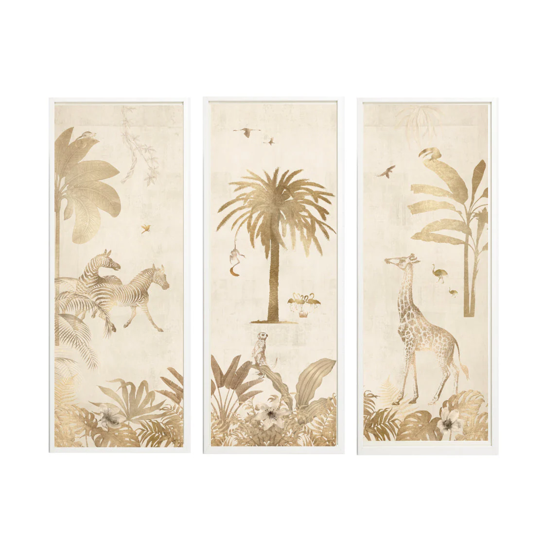 Fleur des Fleurs Behang voor Panels — Safari Chique Gold - Afbeelding 3