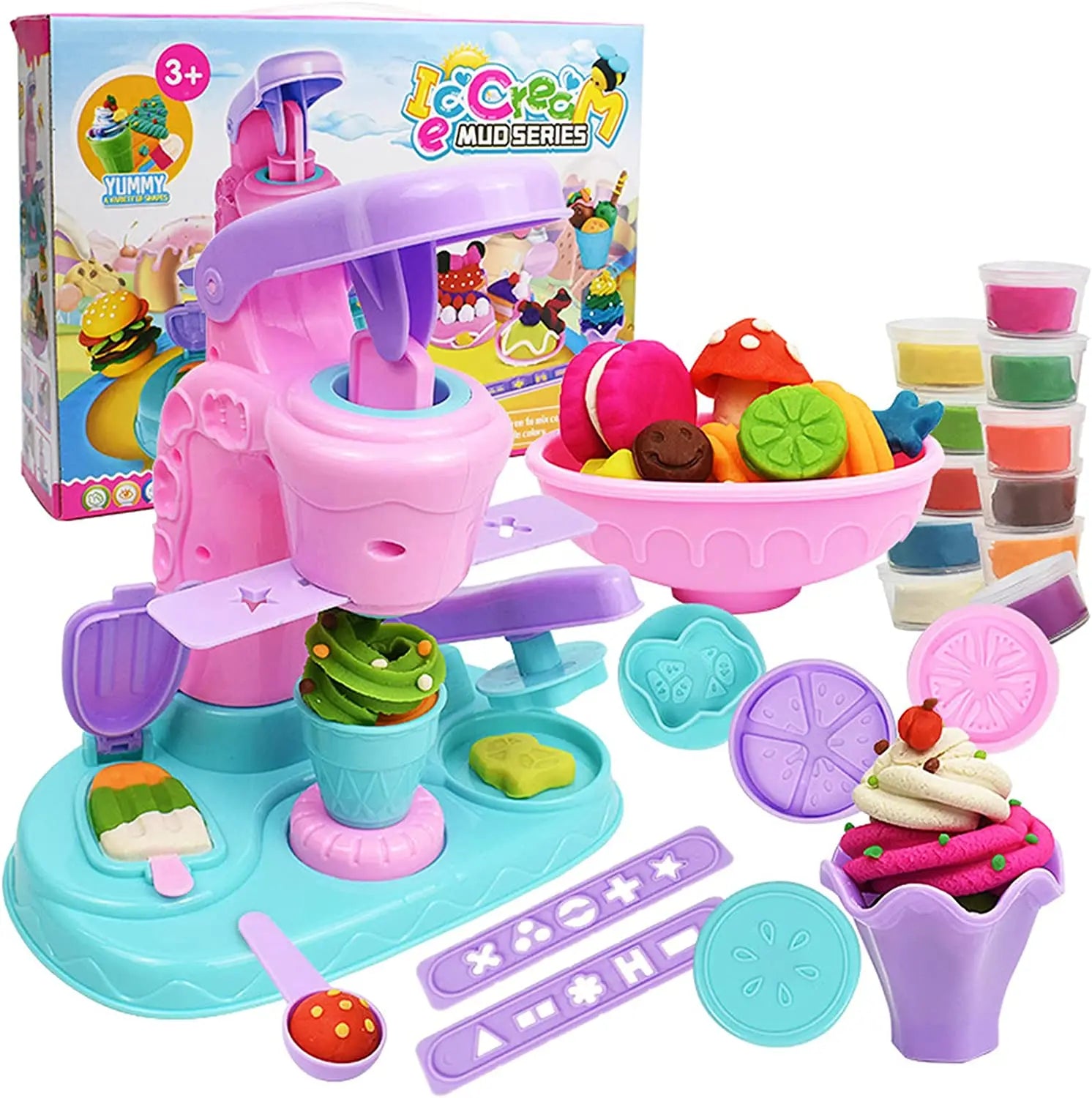 Ice Cream Clay Set™ – Koele Creaties – Klei ijsmachine